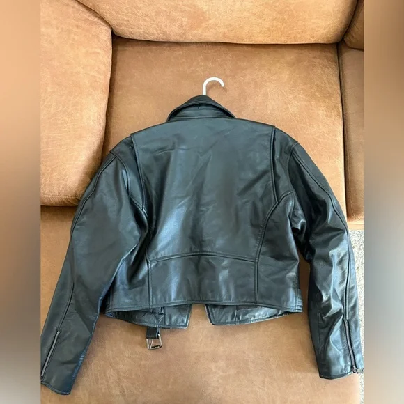 House of CB ‘Lumia’ Black Leather Jacket size Medium - Picture 14 of 17
